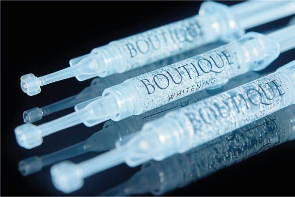 Teeth Whitening Newport. Image is a closeup of the Boutique Whitening gels.